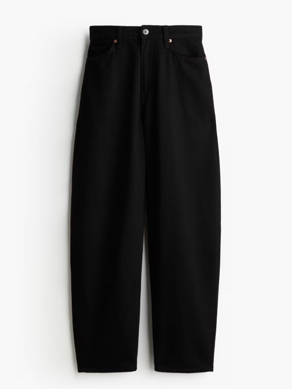 Barrel jeans black
